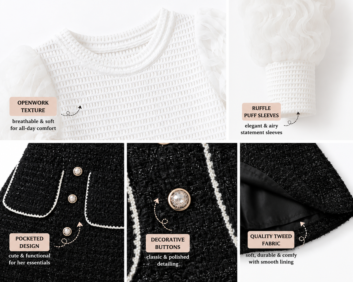 The Parisian Ruffle Tweed Set