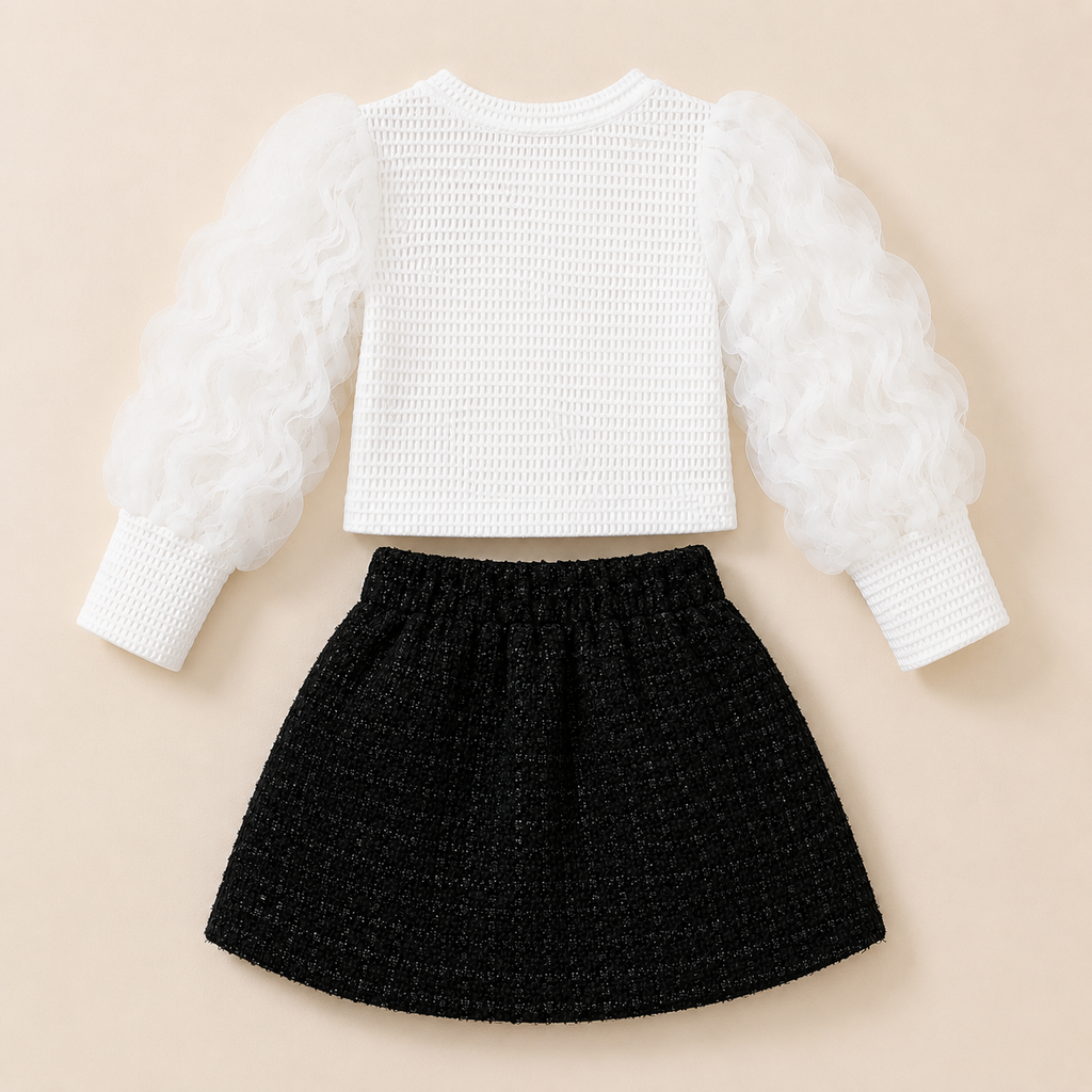 The Parisian Ruffle Tweed Set