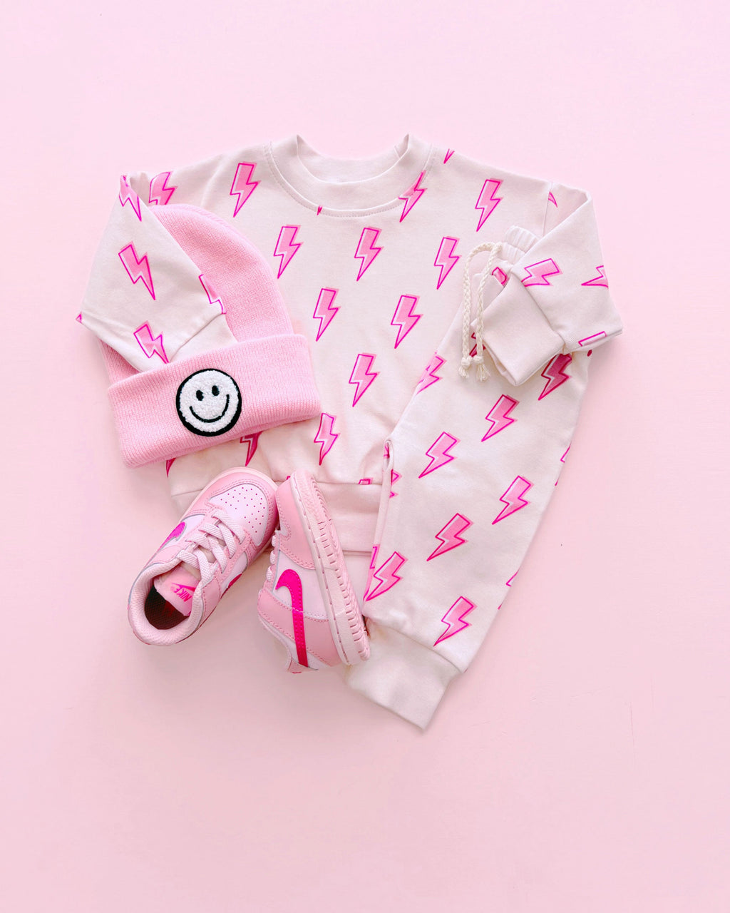 The Pink Bolt Jogger Set