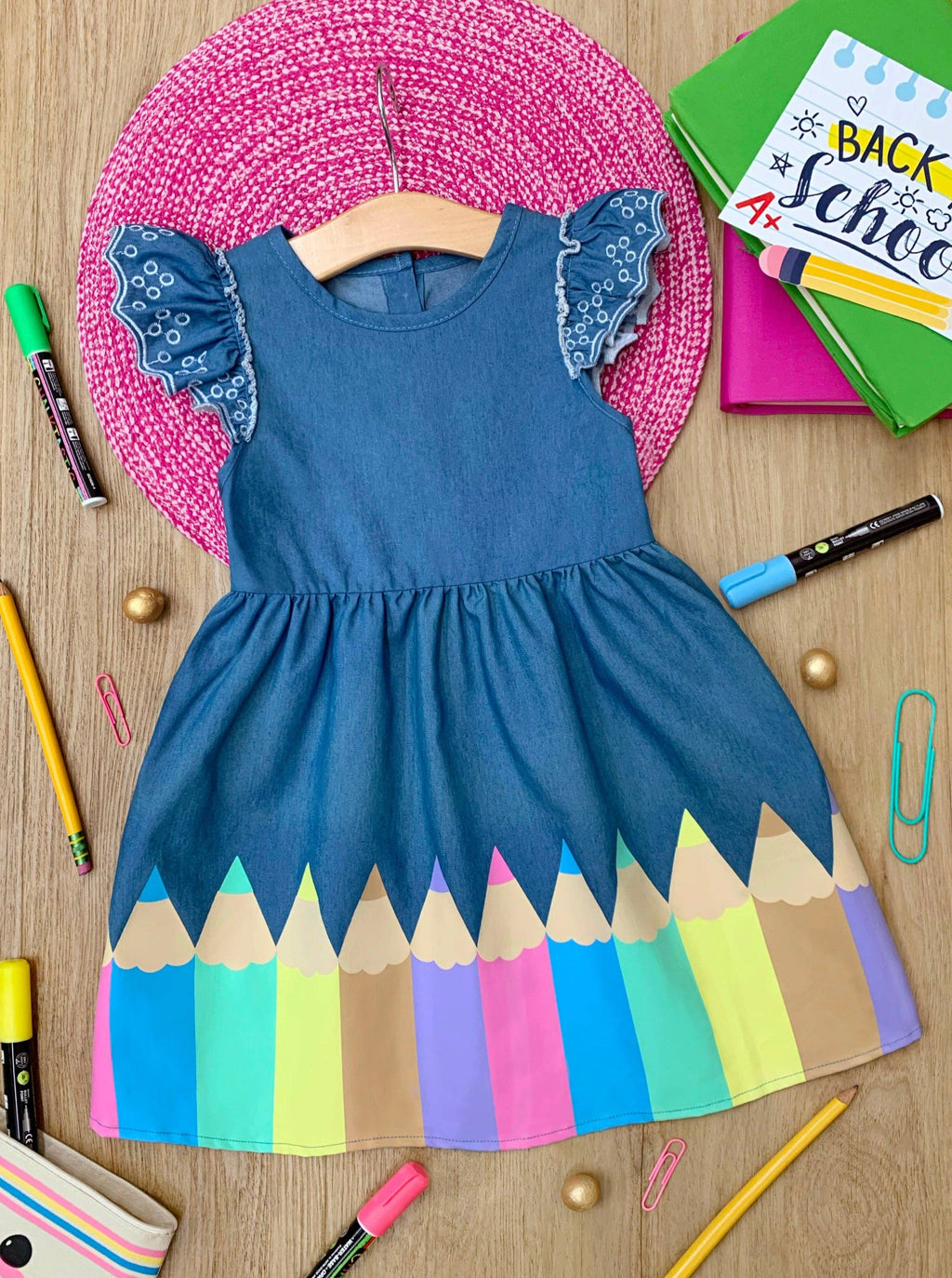 The Little Scholar Denim Dress