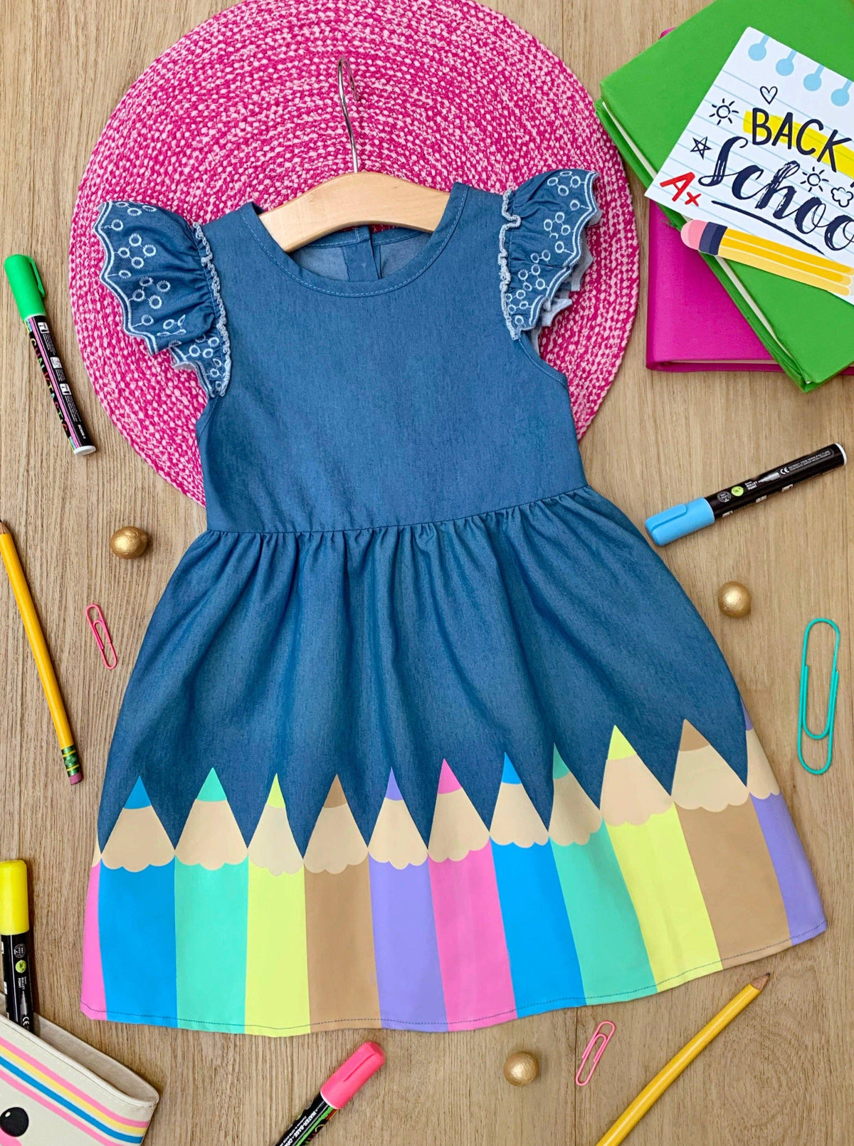The Little Scholar Denim Dress