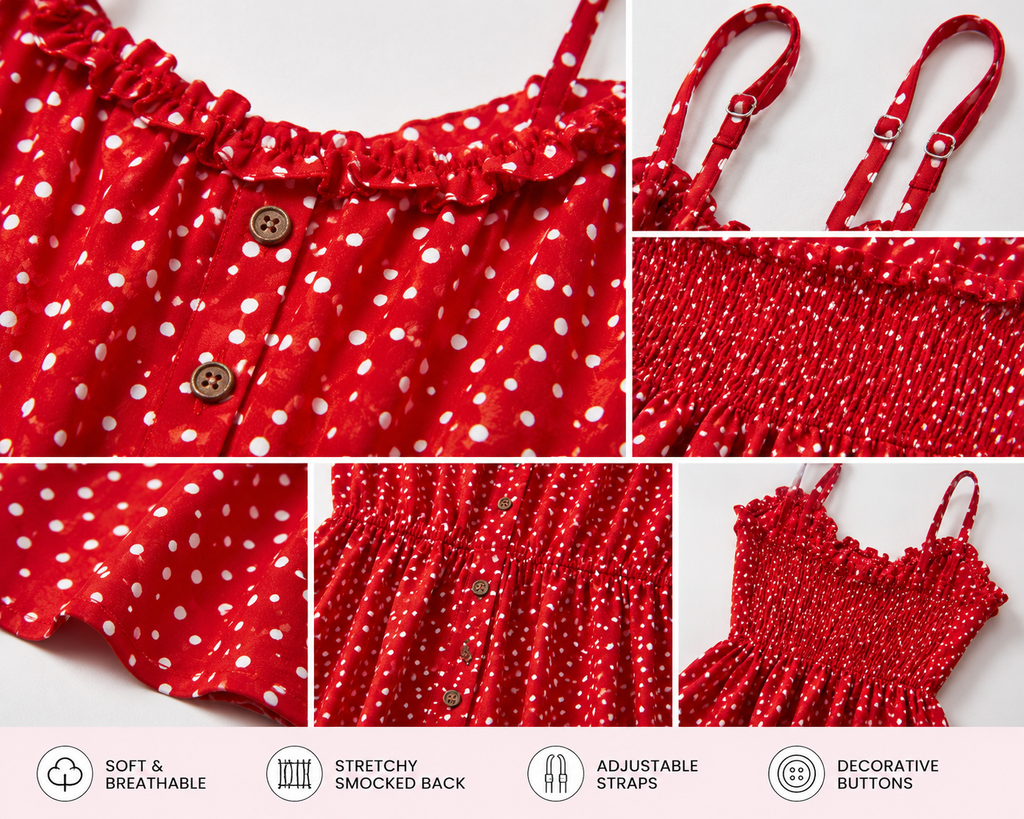 The Sweetheart Polka Dot Mommy & Me Dresses