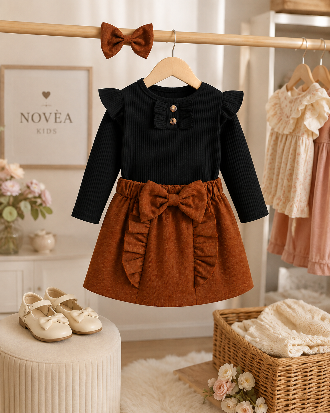 The Autumn Bow Three-Piece Set