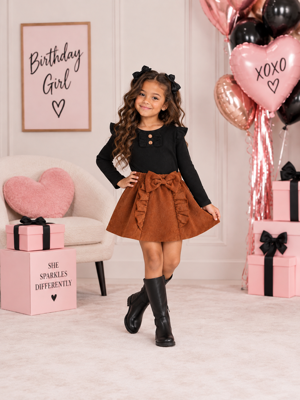 The Autumn Bow Three-Piece Set