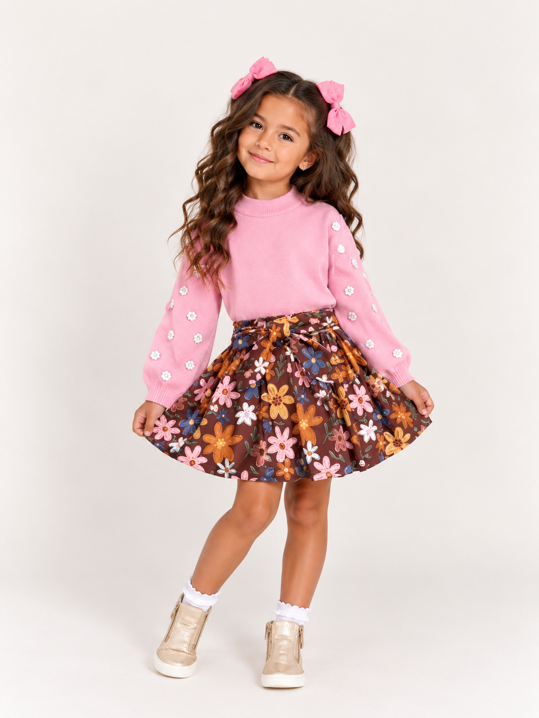 The Autumn Bloom Skirt Set