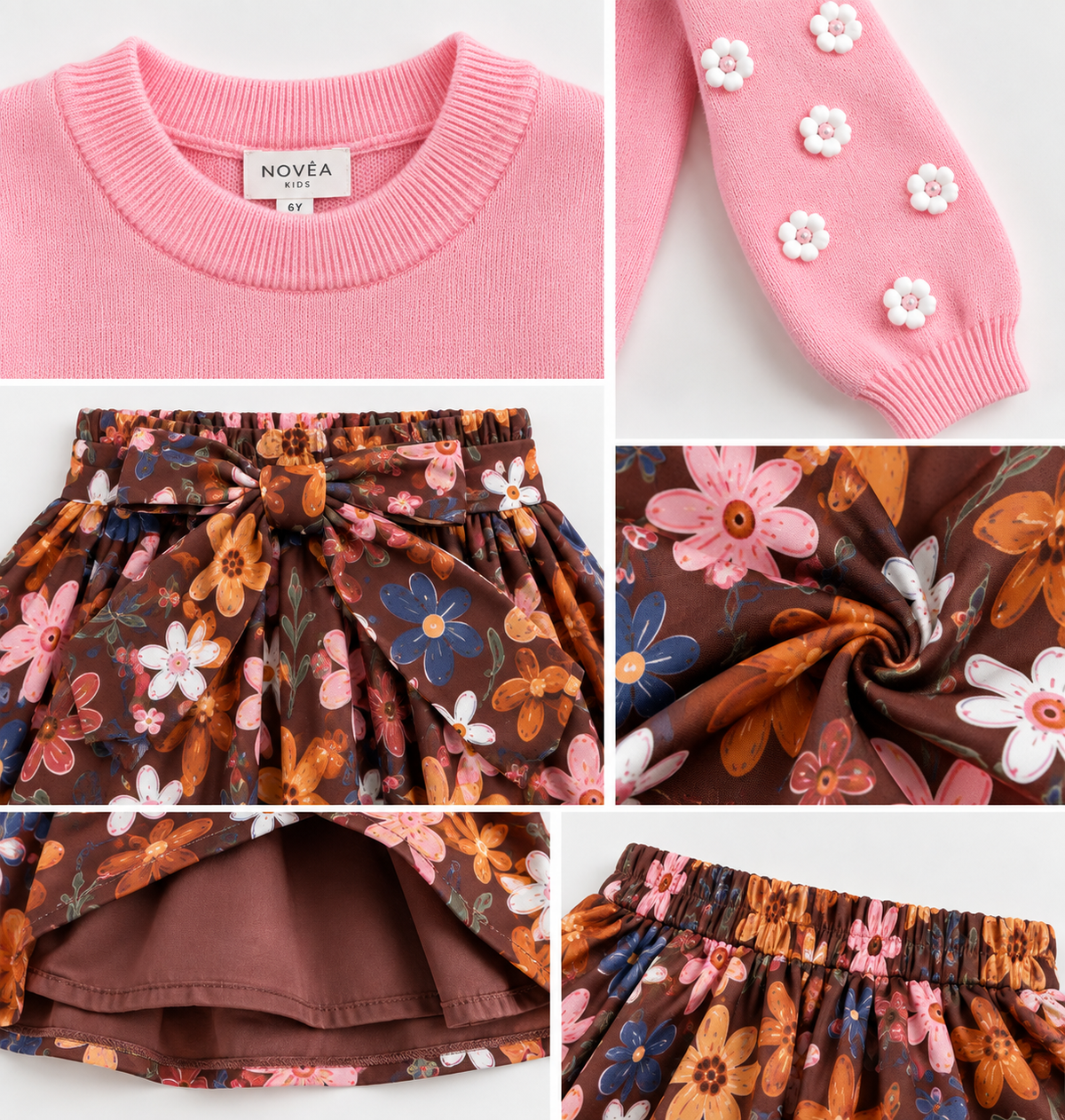The Autumn Bloom Skirt Set