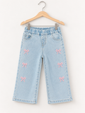 The Pretty in Bows Wide-Leg Jeans