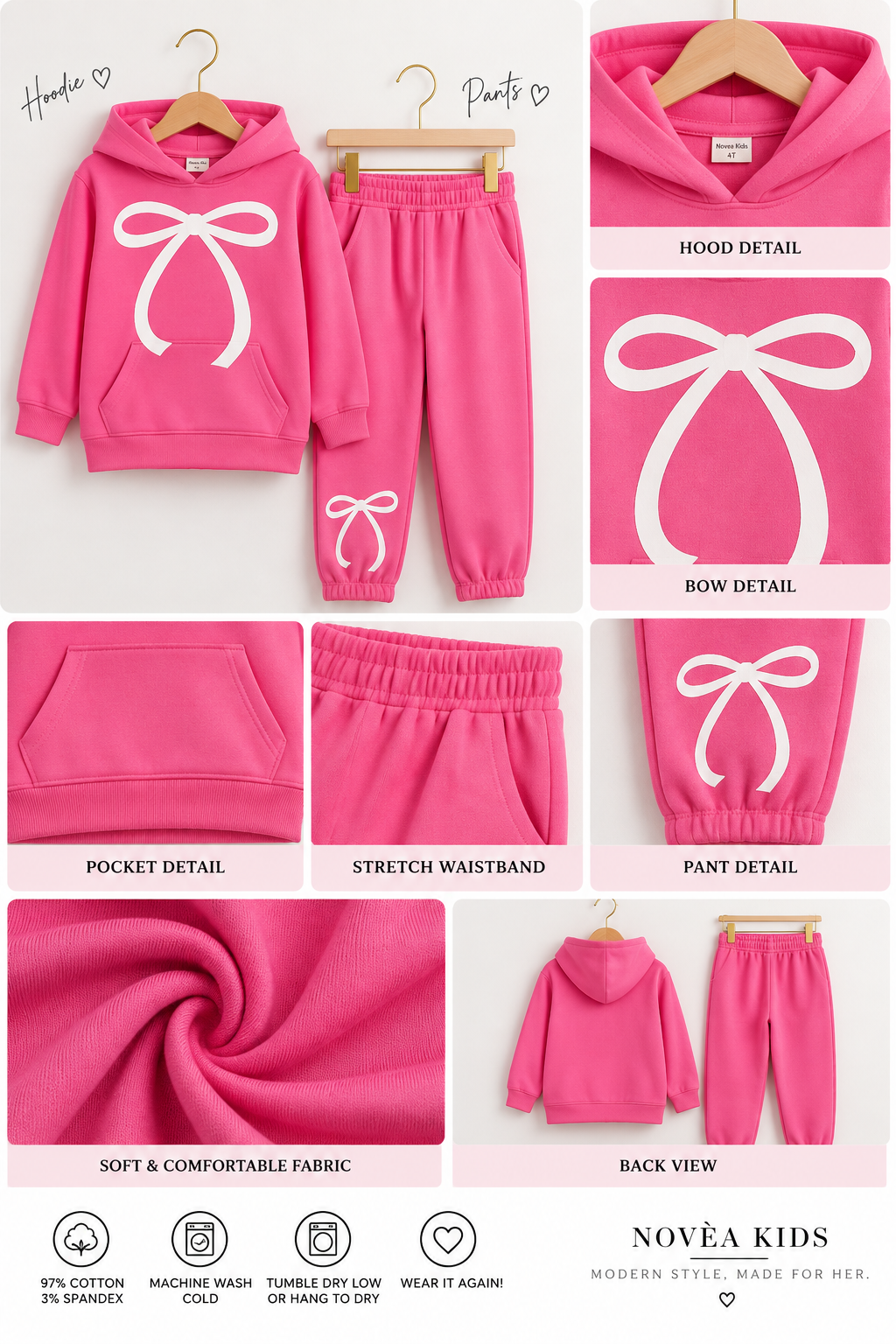 The Pretty in Bows Lounge Set