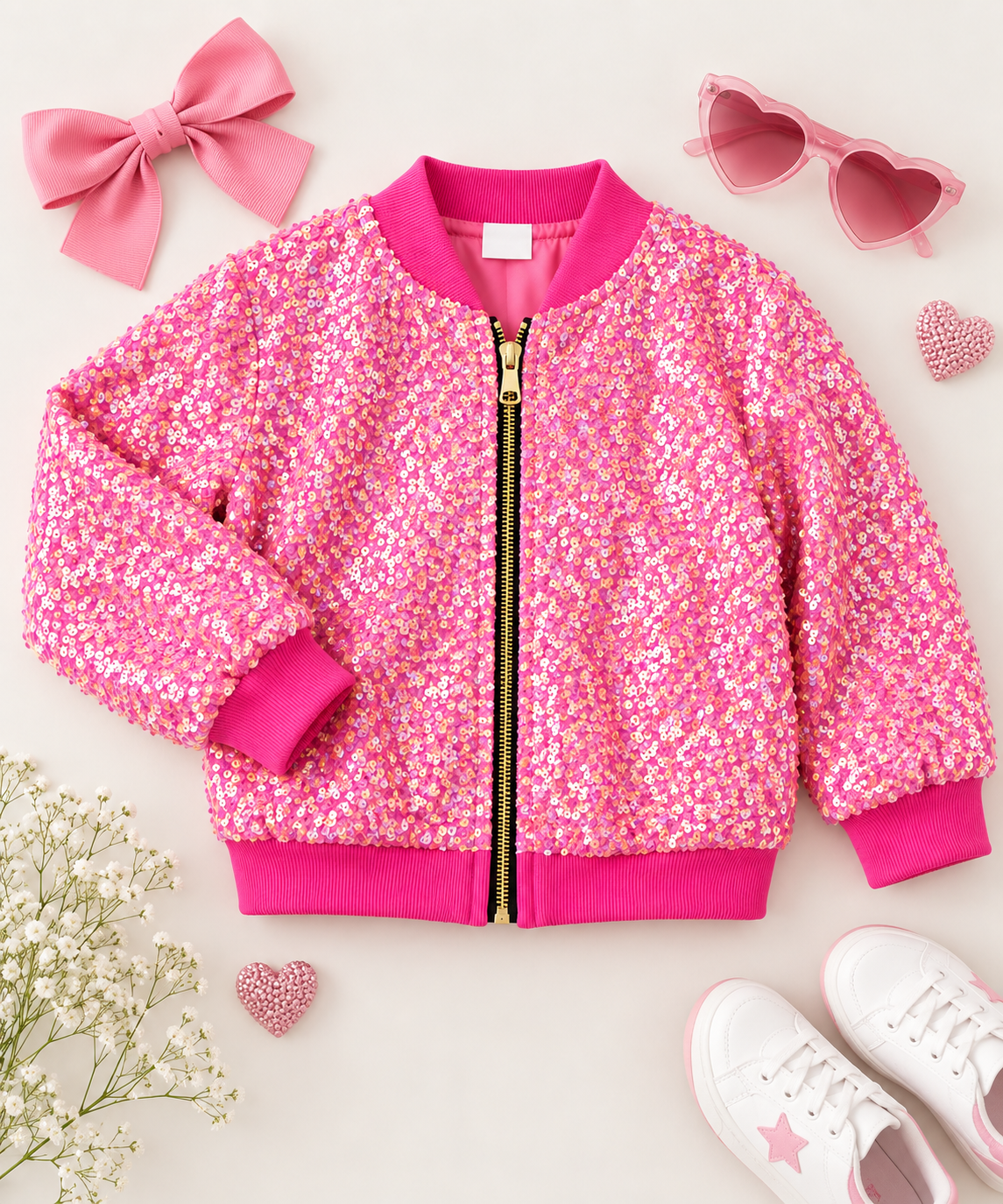 The Pink Sparkle Sequin Jacket