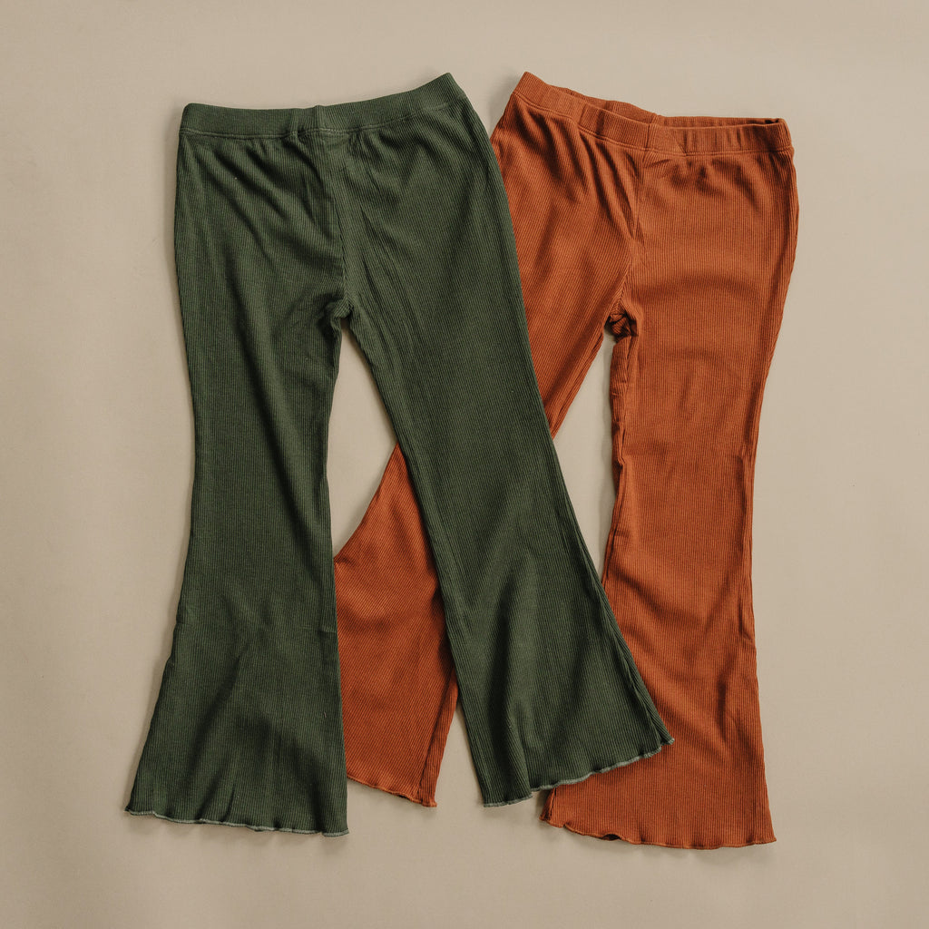 The Ribbed Bamboo Flare Leggings