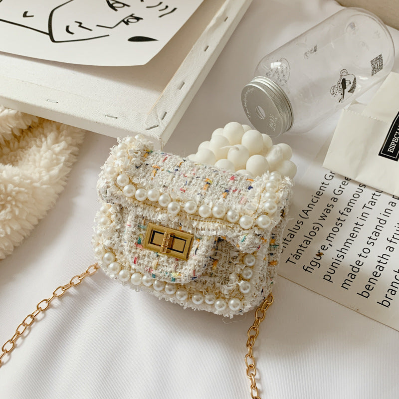The Mini Pearl Tweed Bag