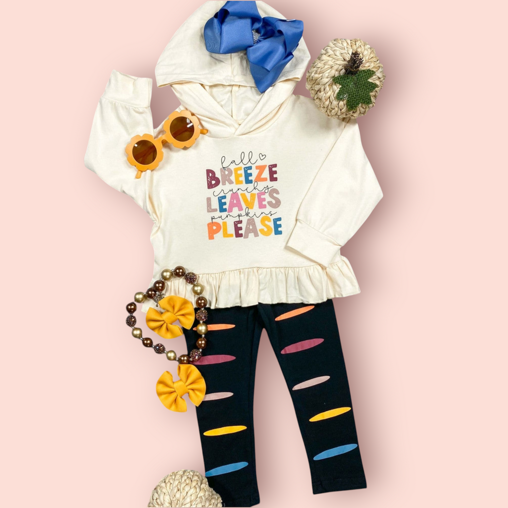 The Fall Breeze Ruffle Legging Set